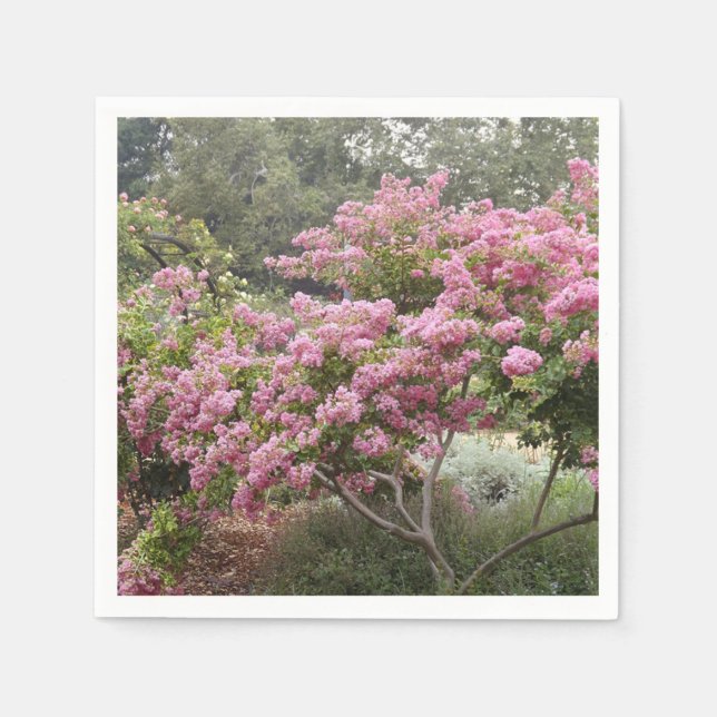 Crape Myrtle Paper Napkin Serviette (Vorderseite)