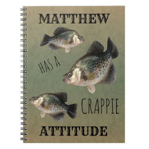 Crappie Attitude Fishing Notizblock