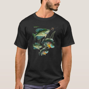 Crappie Bluegill Angeln Hoodies Schwarz Fliege
