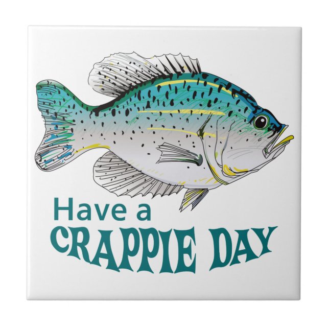 Crappie Day Fliese (Vorderseite)