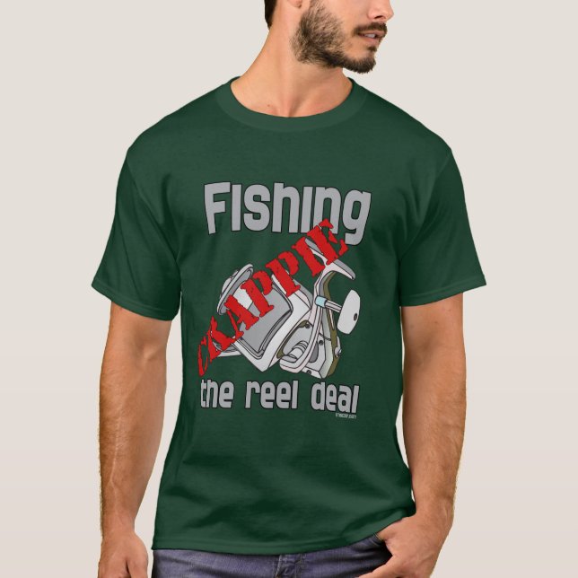 Crappie der Angelgewerbe Ernsthafte Fischerei T-Shirt (Vorderseite)