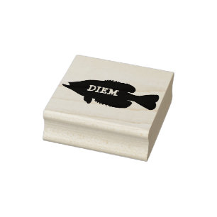 Crappie-Diem-Briefmarke Gummistempel