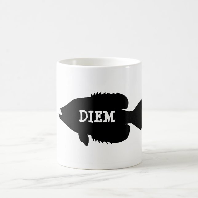 Crappie Diem Kaffeetasse (Mittel)