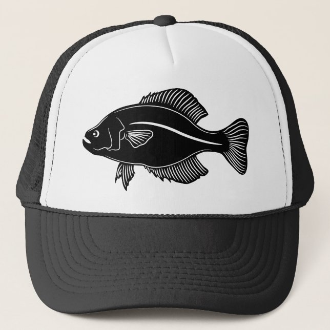 Crappie-Fische Truckerkappe (Vorderseite)