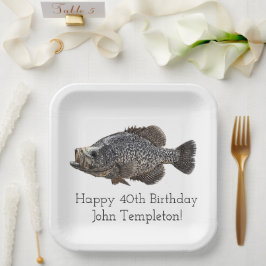 Crappie Fishing Birthday Party Pappteller