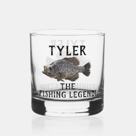 Crappie Fishing Legend Cooler Funny Angler Sport Whiskyglas
