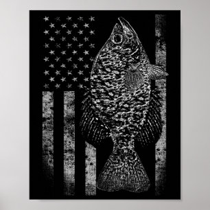 Crappie-Flagge - Crappie-Anglerflagge Poster