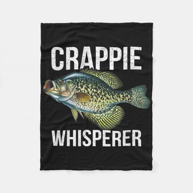 Crappie-Flüsterer  Fleecedecke (Vorderseite)