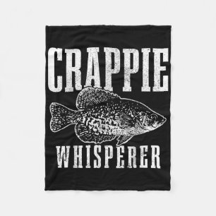 Crappie-Flüsterer Lustig Vintage-Crappie-Angeln Fi Fleecedecke