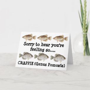 Crappie Get Well Card Karte