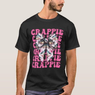 Crappie Lustiges Fisch Mädchen Coquette Schleife R T-Shirt