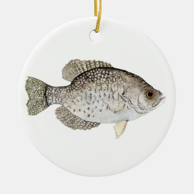 Crappie-Weihnachtsverzierung Keramik Ornament (Vorne)