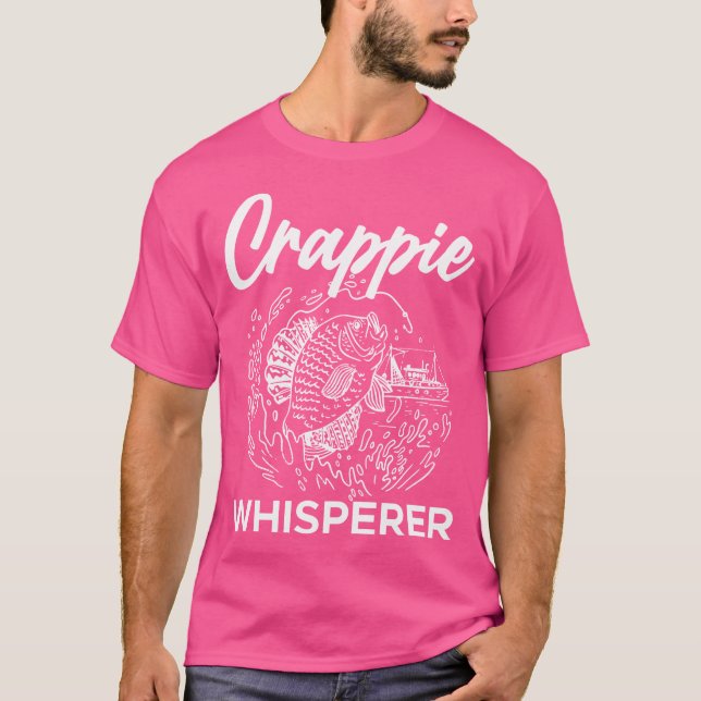Crappie Whisperer Fischer T-Shirt (Vorderseite)
