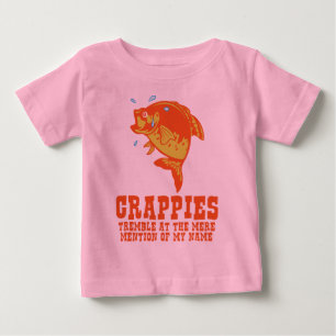 Crappies erzittern baby t-shirt