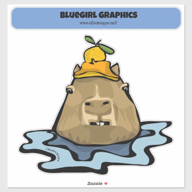 Crappybara Aufkleber (Blatt)