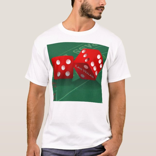 Craps Table mit Las Vegas Diät T-Shirt (Vorderseite)