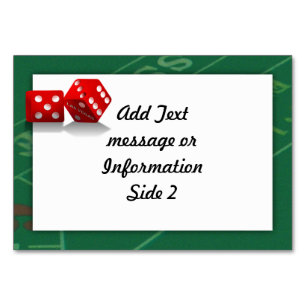 Craps Table mit Las Vegas Diät Tischnummer