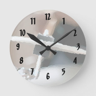 Crash cymbal painterly drumset side music design runde wanduhr