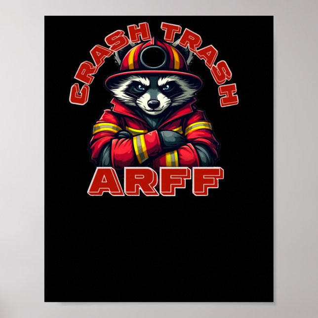 Crash Müll. Flugzeugrettungsfeuerwehr (arff) S Poster (Vorne)