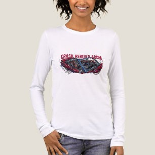 Crash Rebuild Adom Cybernetic Wreck Grafik T-Shirt Tri-Blend Shirt