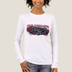 Crash Rebuild Adom Cybernetic Wreck Grafik T-Shirt Tri-Blend Shirt