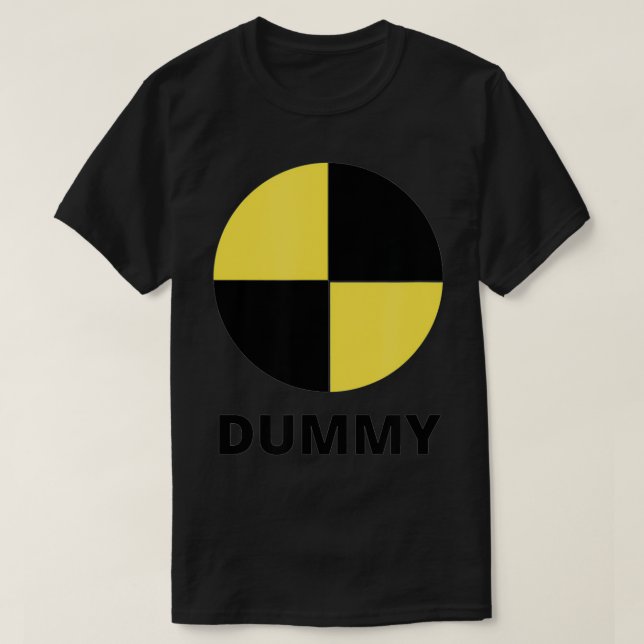 Crash Test Dummy Easy Halloween Costume T-Shirt (Design vorne)
