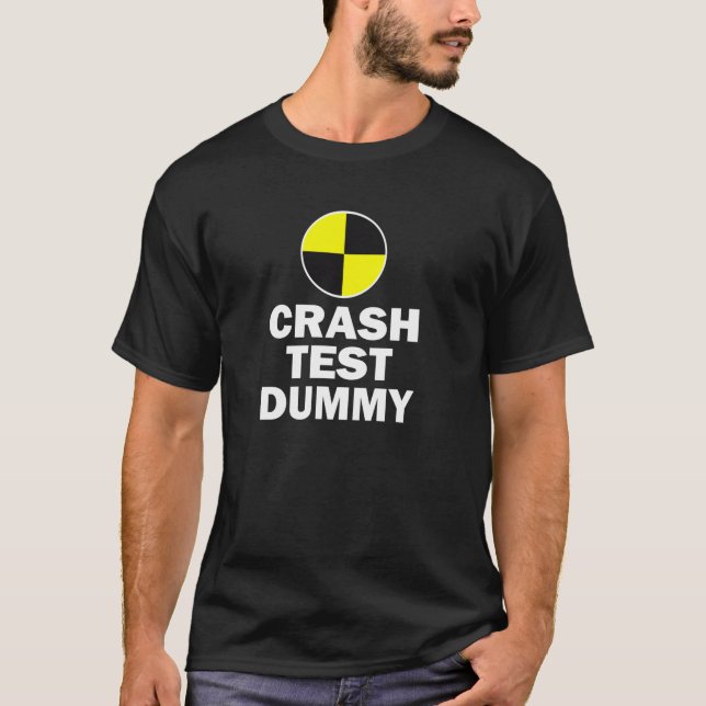 Crash Test Dummy Last Minute Kostüm Funny Hallowag T-Shirt (Vorderseite)