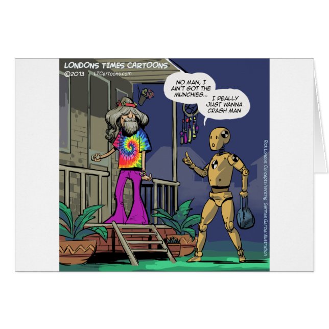 Crash Test Hippie Funny (Vorderseite (Horizontal))