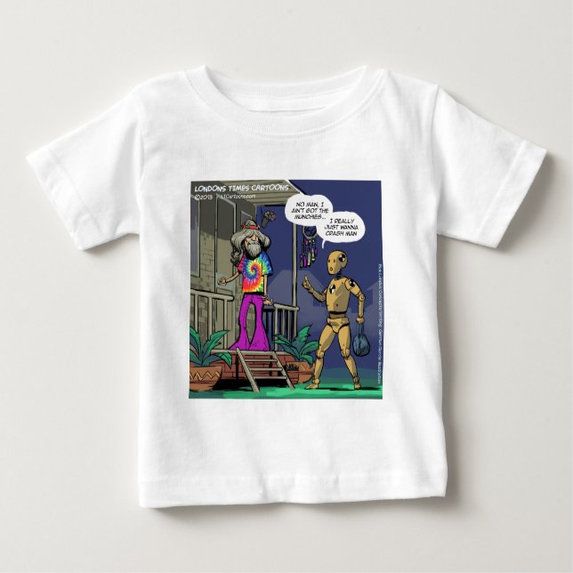 Crash Test Hippie Funny Baby T-shirt (Vorderseite)