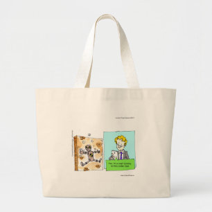 Crash Text Dummy Funny Jumbo Stoffbeutel