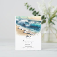 Crashing Ocean Waves Coastal Beach Hochzeit UAWG