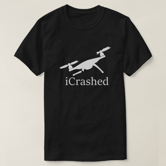 Crashter Drone Dark T - Shirt (Design vorne)