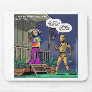 Crashtest Hippie Lustig Mousepad