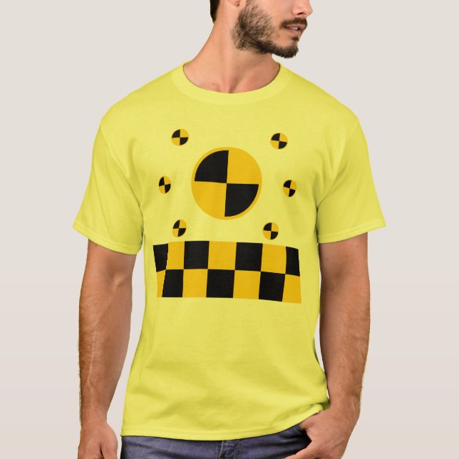 Crashtest-Markierungs-Grafiken T-Shirt (Vorderseite)
