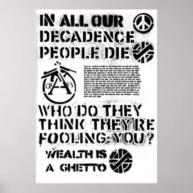 Crass Poster (Vorne)