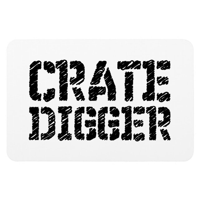 Crate Digger Magnet (Horizontal)