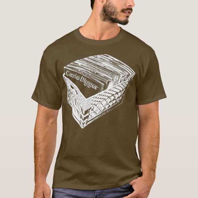 Crate Diggers TShirt Record Collector DJ T-Shirt (Vorderseite)