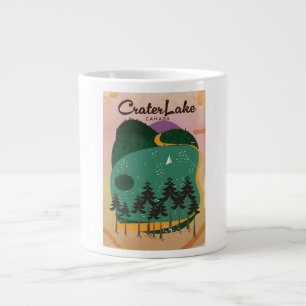 Crater Lake Kanada Reiseplakat Jumbo-Tasse