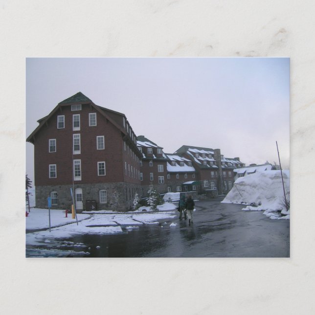 Crater Lake Lodge im Juni Postkarte (Vorderseite)