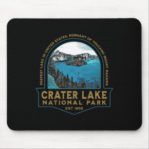 Crater Lake National Park Oregon Mount Mazama Wand Mousepad