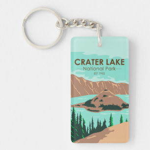 Crater Lake National Park Oregon Vintage Schlüsselanhänger
