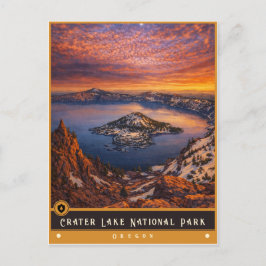 Crater Lake National Park | Vintage-Postkarte Postkarte