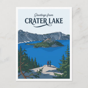 Crater-Lake-Nationalpark, Oregon Klamath Falls Postkarte