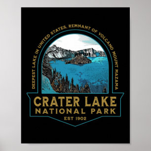 Crater Lake Nationalpark Oregon Mount Mazama Wande Poster
