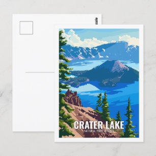 Crater-Lake-Nationalpark Oregon USA Postkarte