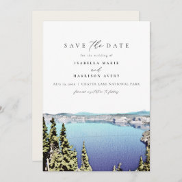 CRATER LAKE Nationalpark Skyline Save the Date Einladung