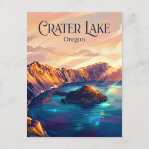 Crater-Lake-Nationalpark USA Postkarte