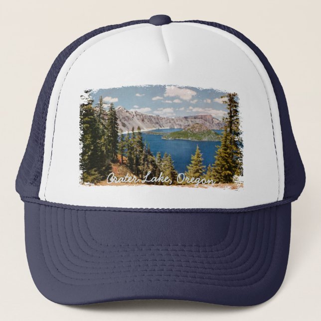 Crater Lake Oregon Hat Truckerkappe (Vorderseite)