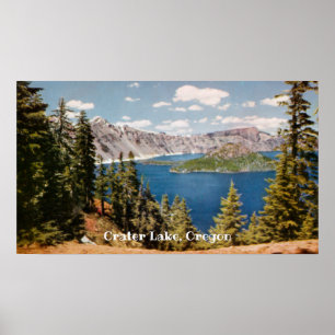 Crater Lake Oregon Plakat