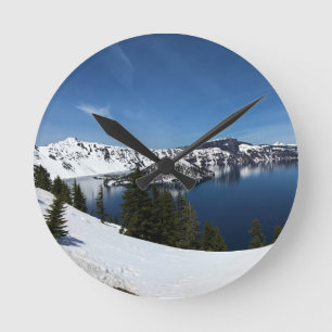 Crater Lake, Oregon Runde Wanduhr